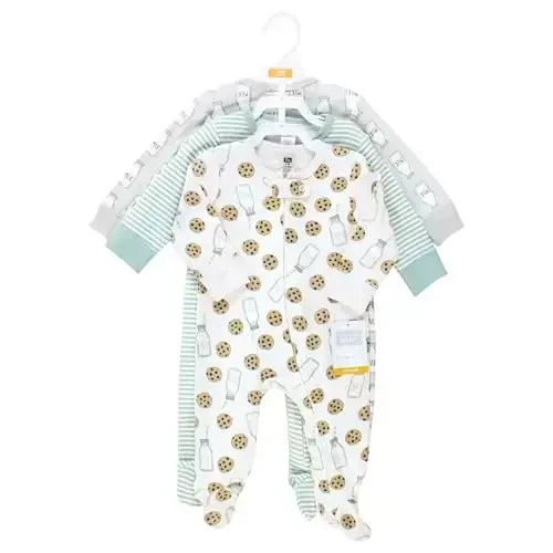 Hudson Baby Unisex Baby Cotton Sleep and Play - 2