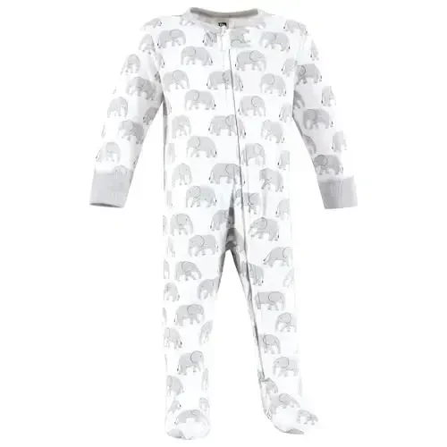 Hudson Baby Unisex Baby Cotton Sleep and Play - 5