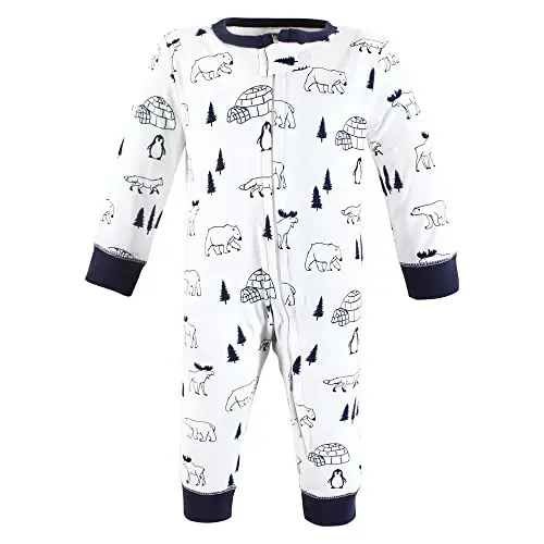 Hudson Baby Unisex Baby Cotton Sleep and Play - 3