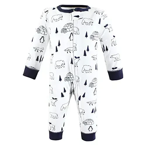 Hudson Baby Unisex Baby Cotton Sleep and Play - 3