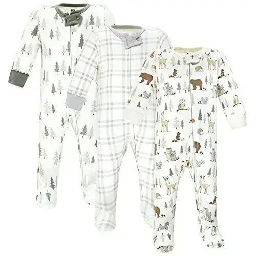 Hudson Baby Unisex Baby Cotton Sleep and Play 