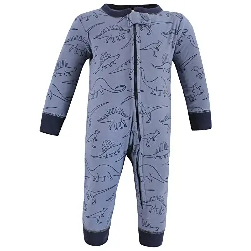 Hudson Baby Unisex Baby Cotton Sleep and Play - 4