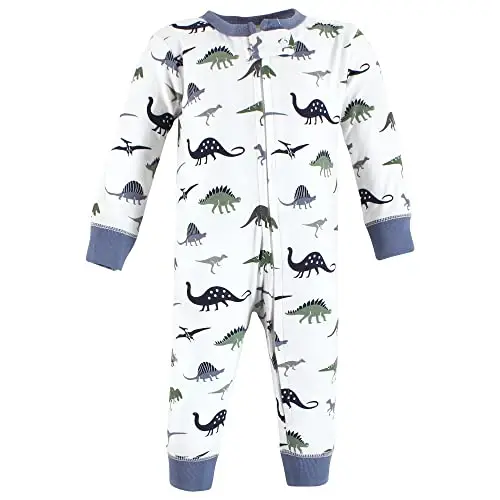 Hudson Baby Unisex Baby Cotton Sleep and Play - 3