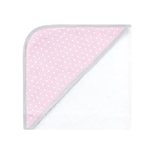 Hudson Baby Unisex Baby Cotton Rich Hooded Towels, Floral Pretty Elephant, One Size - 5