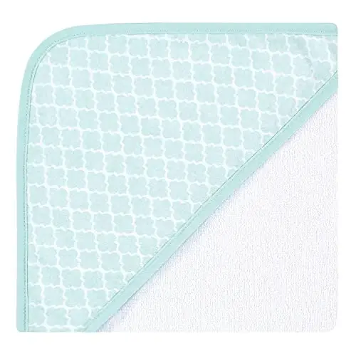 Hudson Baby Unisex Baby Cotton Rich Hooded Towels, Llama, One Size (Pack of 2) - 1