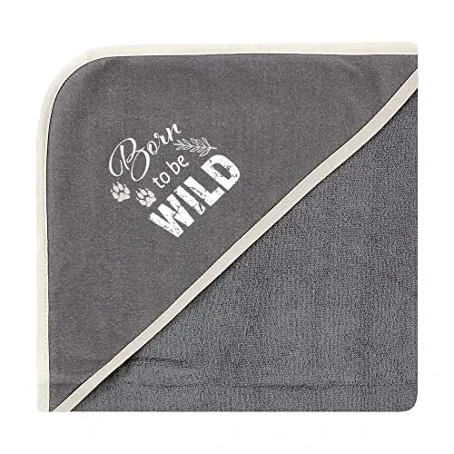 Hudson Baby Unisex Baby Cotton Rich Hooded Towels, Vintage Safari, One Size - 4