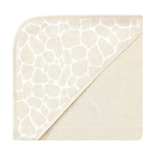 Hudson Baby Unisex Baby Cotton Rich Hooded Towels, Vintage Safari, One Size - 5