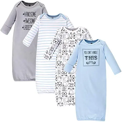Hudson Baby unisex-baby Cotton Gowns - 1