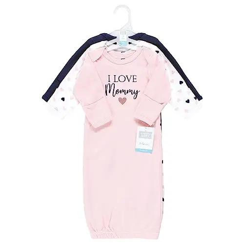 Hudson Baby Unisex Baby Cotton Gowns - BABYVISION INC. (1)