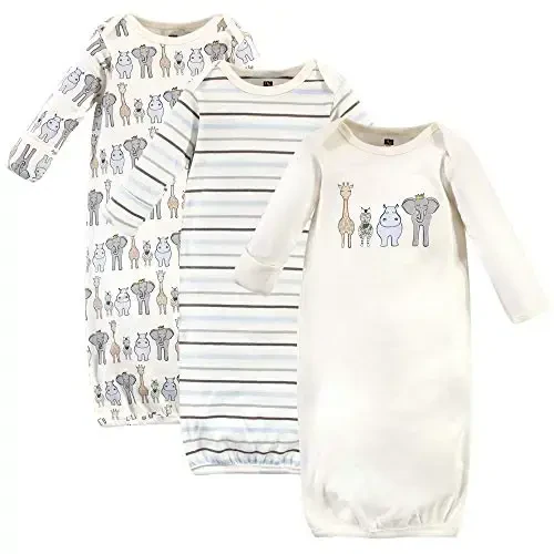 Hudson Baby Unisex Baby Cotton Gowns 