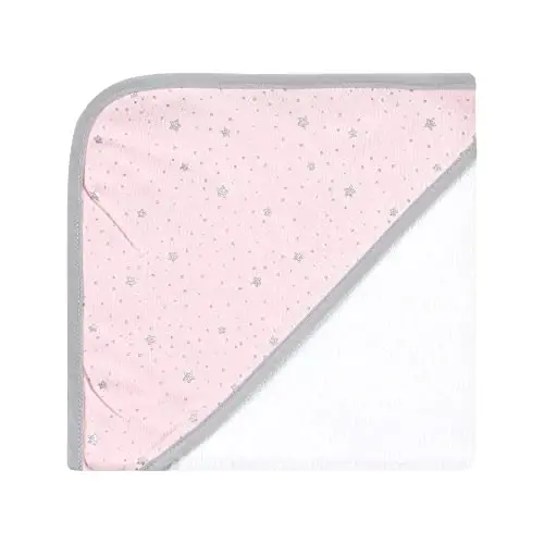 Hudson Baby Unisex Baby Cotton Rich Hooded Towels, Pink Unicorn, One Size - 5