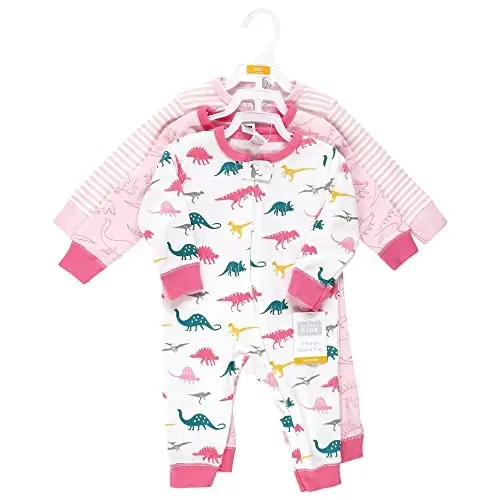 Hudson Baby Unisex Baby Cotton Sleep and Play - 2