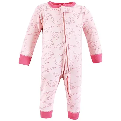 Hudson Baby Unisex Baby Cotton Sleep and Play - 4
