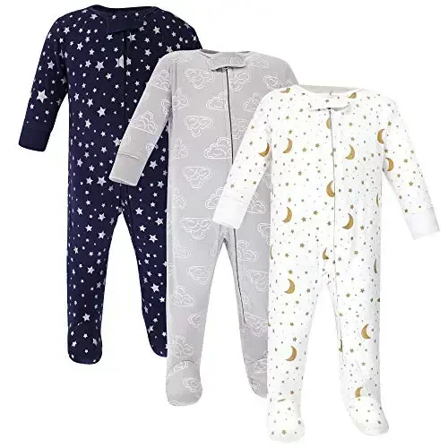 Hudson Baby Unisex Baby Cotton Sleep and Play 