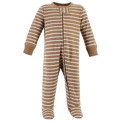 Hudson Baby Unisex Baby Cotton Sleep and Play - 4