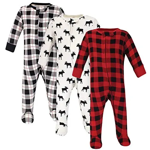 Hudson Baby Unisex Baby Cotton Sleep and Play - 1
