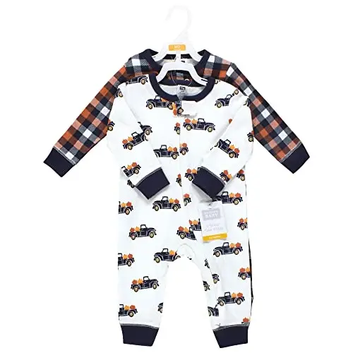 Hudson Baby Unisex Baby Cotton Sleep and Play - 6