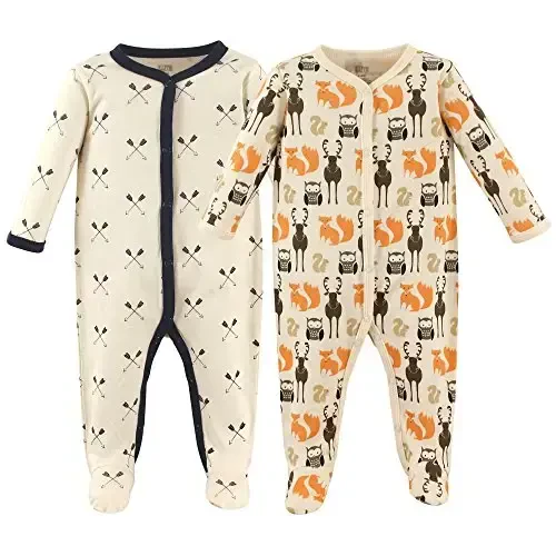 Hudson Baby Unisex Baby Cotton Sleep and Play 