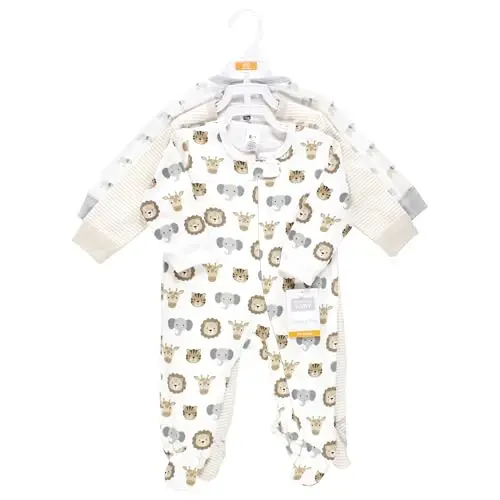 Hudson Baby Unisex Baby Cotton Sleep and Play - 7