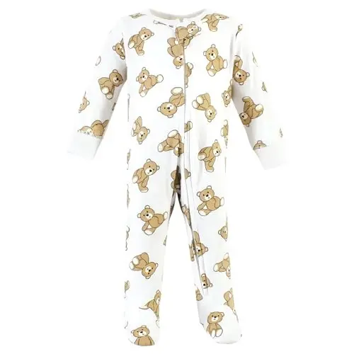 Hudson Baby Unisex Baby Cotton Sleep and Play - 3