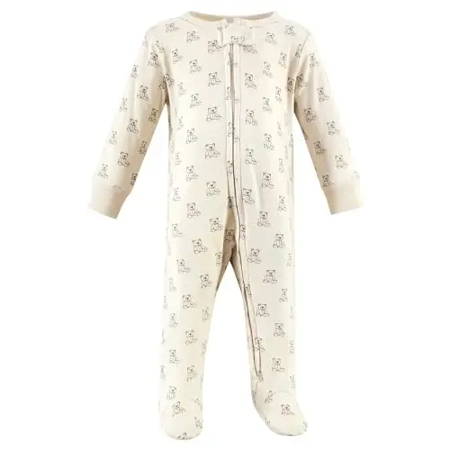 Hudson Baby Unisex Baby Cotton Sleep and Play - 5