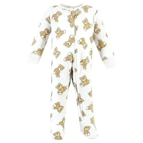 Hudson Baby Unisex Baby Cotton Sleep and Play - 3