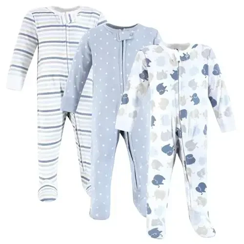 Hudson Baby Unisex Baby Cotton Sleep and Play - BABYVISION INC.