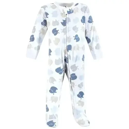 Hudson Baby Unisex Baby Cotton Sleep and Play - 3