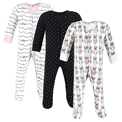 Hudson Baby Unisex Baby Cotton Sleep and Play 