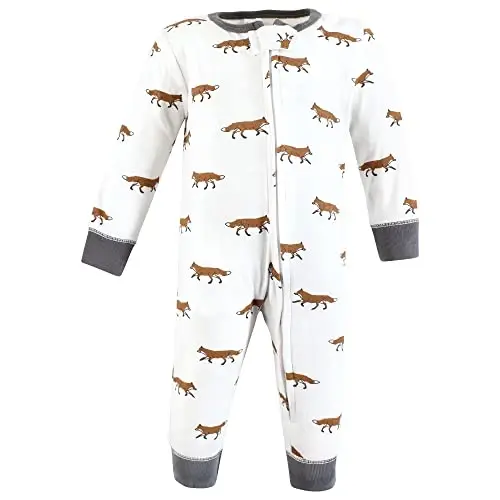 Hudson Baby Unisex Baby Cotton Sleep and Play - 5