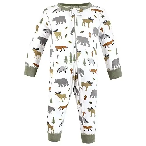 Hudson Baby Unisex Baby Cotton Sleep and Play - 8