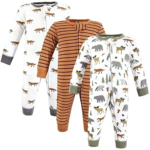Hudson Baby Unisex Baby Cotton Sleep and Play 