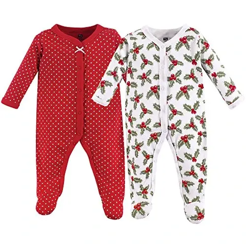 Hudson Baby Unisex Baby Cotton Sleep and Play - 1