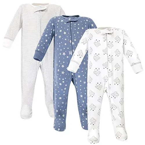 Hudson Baby Unisex Baby Cotton Sleep and Play - 1