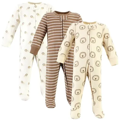 Hudson Baby Unisex Baby Cotton Sleep and Play - 1