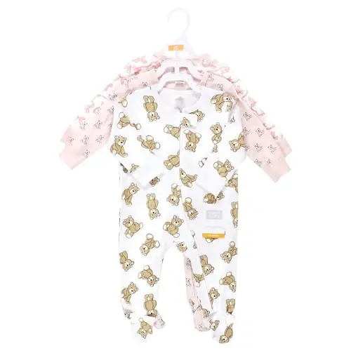 Hudson Baby Unisex Baby Cotton Sleep and Play - 2