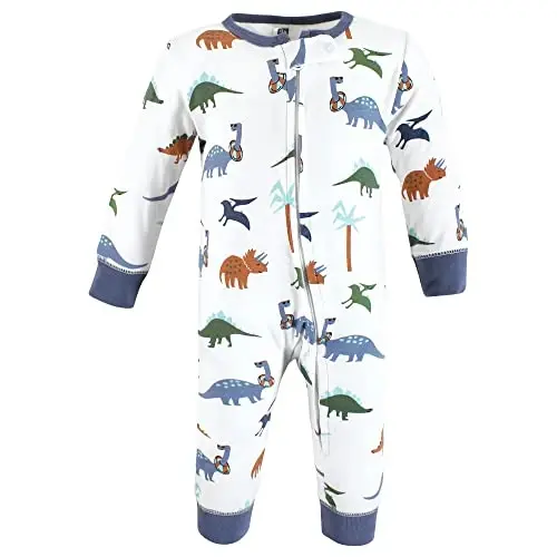 Hudson Baby Unisex Baby Cotton Sleep and Play - 3