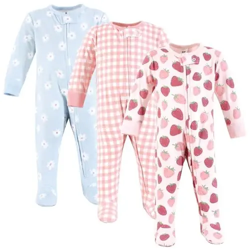 Hudson Baby Unisex Baby Cotton Sleep and Play - 1