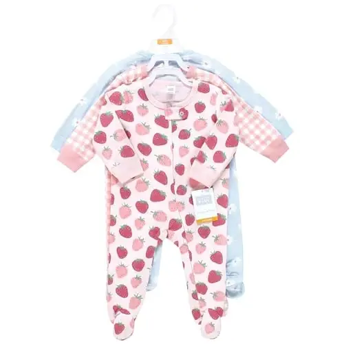 Hudson Baby Unisex Baby Cotton Sleep and Play - 2