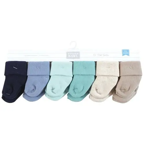Hudson Baby Unisex Baby Cotton Rich Newborn and Terry Socks - HUDSON (1)