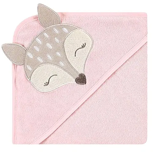 Hudson Baby Unisex Baby Cotton Rich Hooded Towels, Fawn, One Size - 3