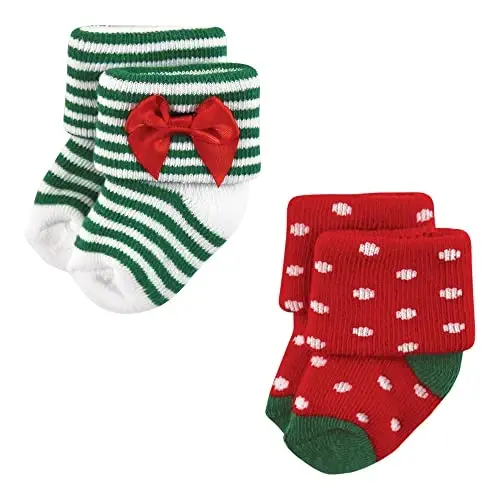 Hudson Baby Unisex Chaqaloqlar uchun Paxtadan Boy Yangi Tug'ilgan va Terri Paypoqlar - 3