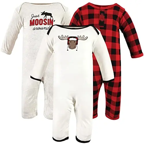 Hudson Baby unisex-child Cotton Coveralls 
