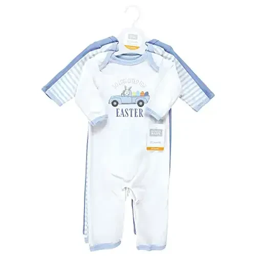 Hudson Baby unisex-child Cotton Coveralls - HUDSON BABY (1)