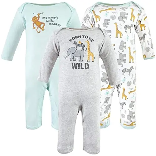 Hudson Baby unisex-child Cotton Coveralls 