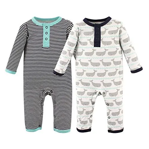 Hudson Baby unisex-child Cotton Coveralls 