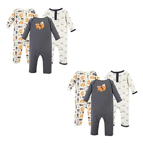 Hudson Baby unisex-child Cotton Coveralls 