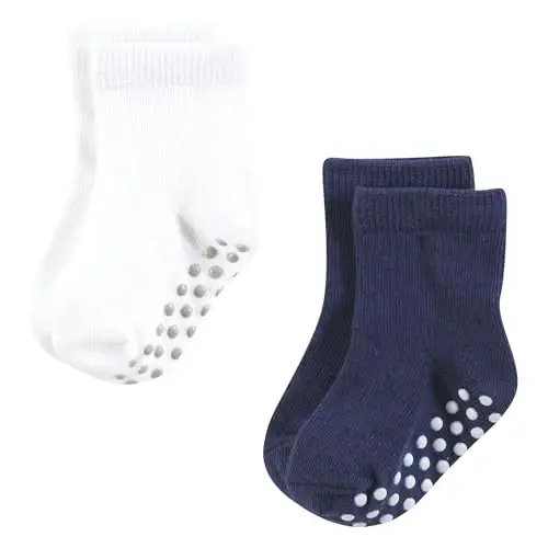 Hudson Baby Unisex Cotton Rich Newborn and Terry Socks - 4