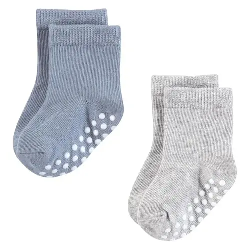 Hudson Baby Unisex Cotton Rich Newborn and Terry Socks - 5