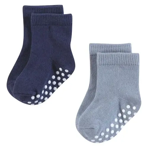 Hudson Baby Unisex Cotton Rich Newborn and Terry Socks - 6